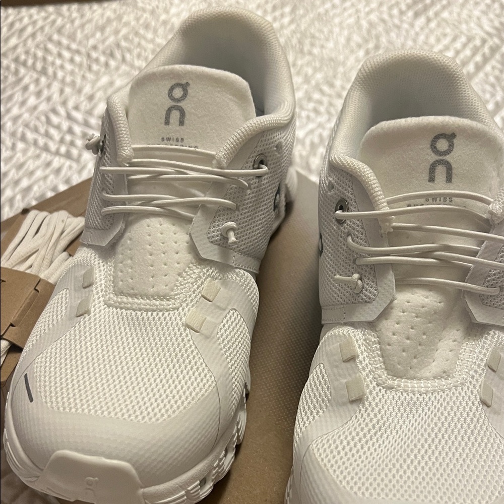 On Running Classic White Athletic Shoes